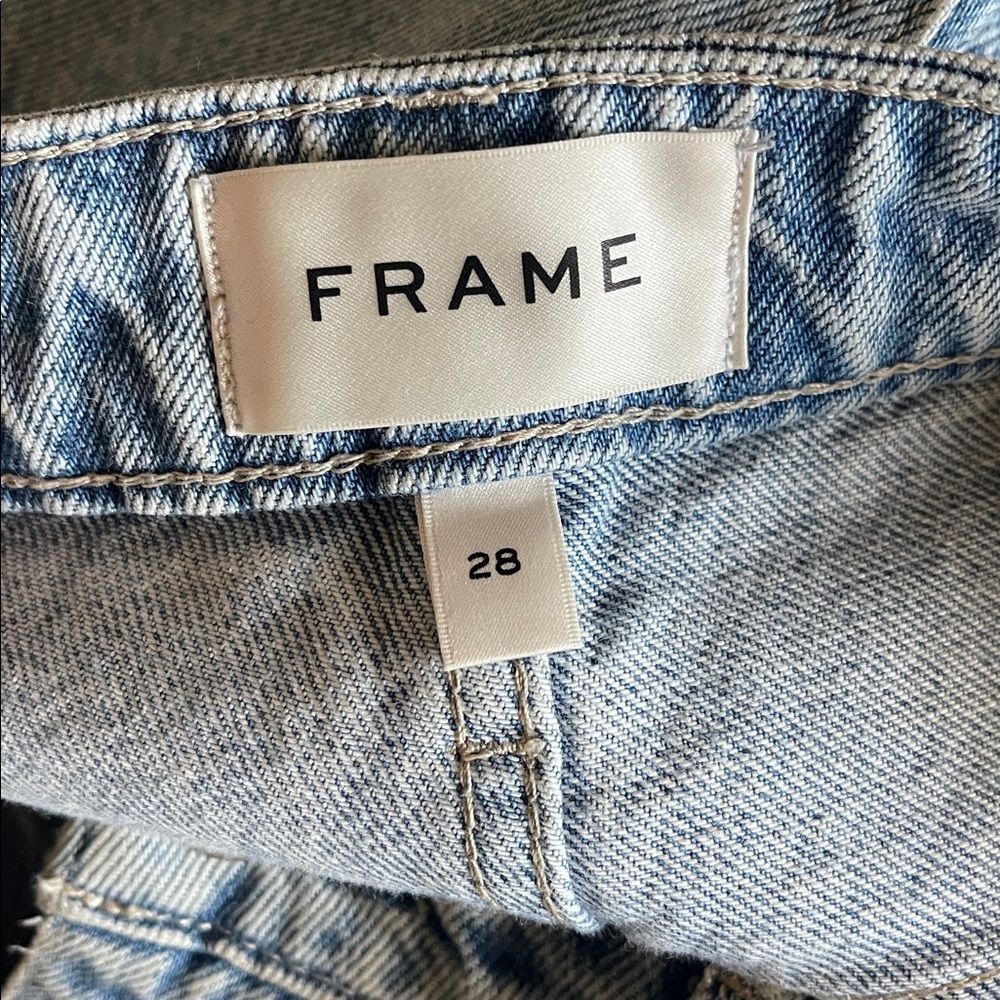 Frame Long Barrel Raw Cuff Jeans in Rhode size 28 - Picture 10 of 15